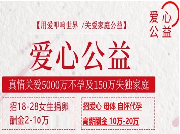 官渡捐卵助孕生子 爱心志愿者招募
